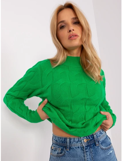 Sweter AT SW model 18955453 zielony - FPrice Sweter AT SW model 18955453 zielony - FPrice