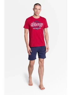 Pyžamo Lars 38869-33X Červená a tmavo modrá - Henderson
