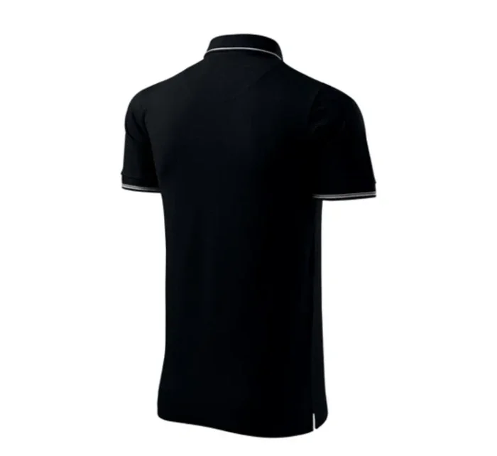 Dokonalé hladké pánske polo tričko čierne