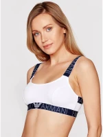 Bralette športová podprsenka 163651 1P227 0010 biela - Emporio Armani