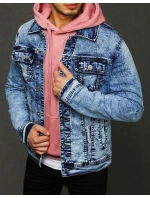 Pánska džínsová bunda modrá TX3224 Pánska džínsová bunda modrá TX3224