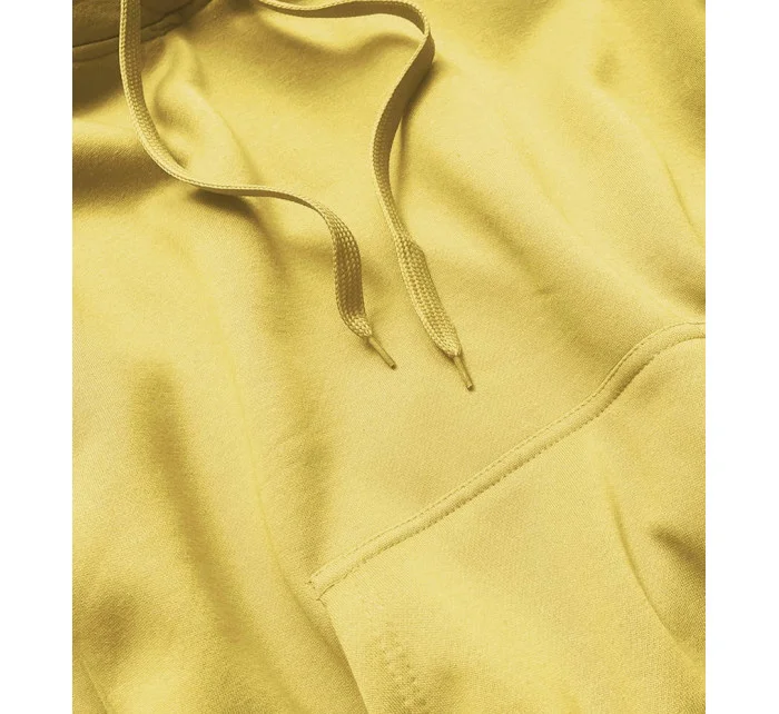 Žltá dámska tepláková mikina (W02-68)