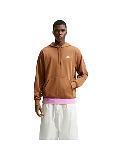 Pánska mikina Nike Club FT PO Hoodie svetlohnedá FN3866 270