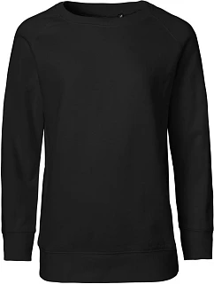 Neutral O 33001 Dětská raglánová mikina z bio bavlny 77.3301 black