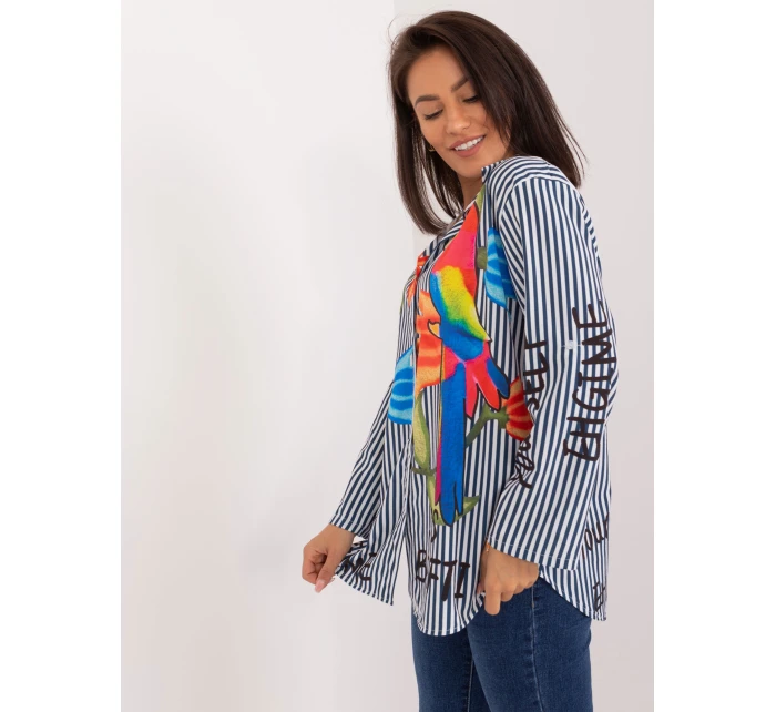 Košeľa DHJ KS 18850 1.99 námornícka a biela