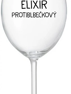 ELIXIR PROTIBLE - číry pohár na víno 350 ml