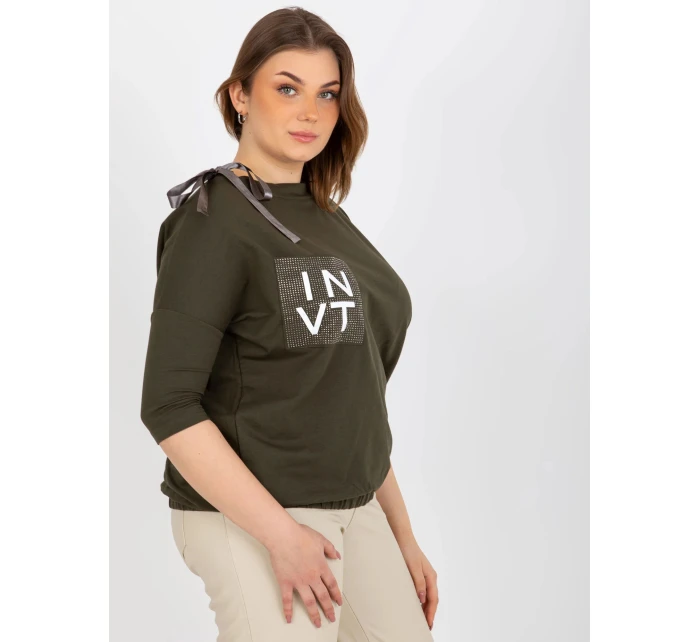 Dámska blúzka EM BZ HW 20 478.42P Khaki tmavozelená - FPrice