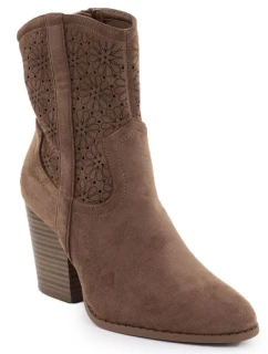 Dámske kovbojské čižmy semišové hnedé S.Barski HY52-514