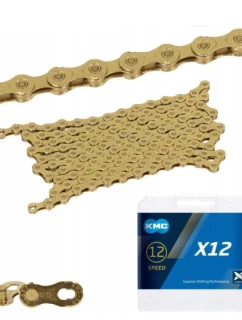 Reťaz KMC X12 126 článkov Ti-N Gold BOX WOSK