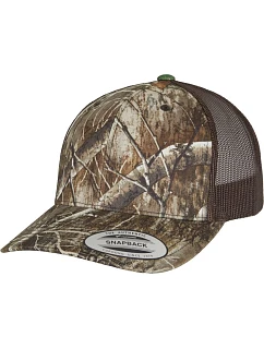 Flexfit 6606RC 6-panelová truckerová čiapka „Realtree Camo“ 55.06RC camo tree/edge