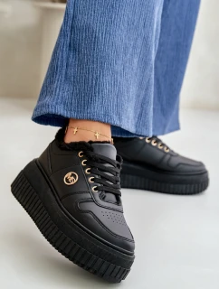 Sneakersy Sportovní Obuv Dámská Zateplená Na Masivní Podešvi Černé model 21668413 - Boto