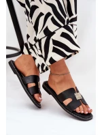 Ploché Pantofle S A Dekorací Černé model 21685567 - Boto