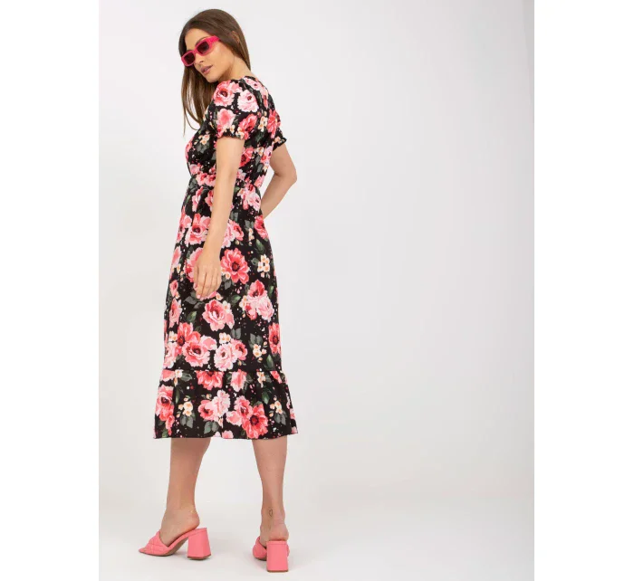 Šaty DHJ SK 7006.48 čierna a červená Šaty DHJ SK 7006.48 čierna a červená