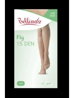 Dámske hodvábne pančuchy FLY 15 den Black - Bellinda