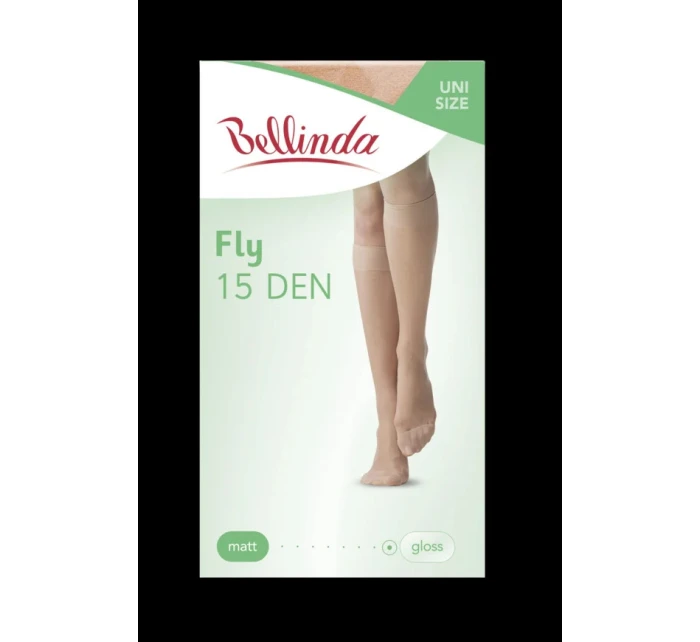 Dámske hodvábne pančuchy FLY 15 den Black - Bellinda