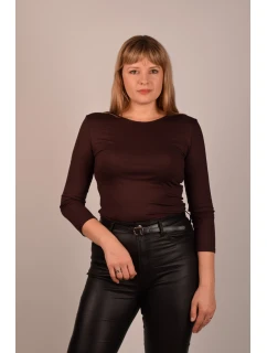 Manati 3/4 košeľa hnedá