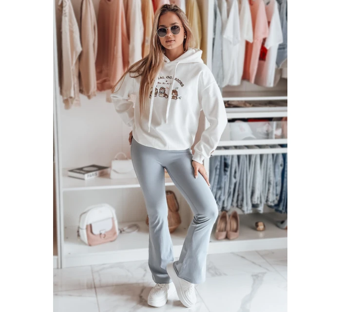 Dámská oversize mikina s kapucí  bílá Dstreet model 21989236 - FashionStreet