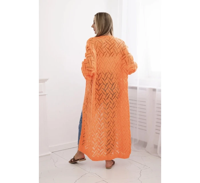 Dlhý sveter Super KID Mohér oranžová neónová