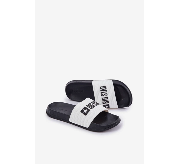 Męskie Klapki Big Star JJ174506 Białe