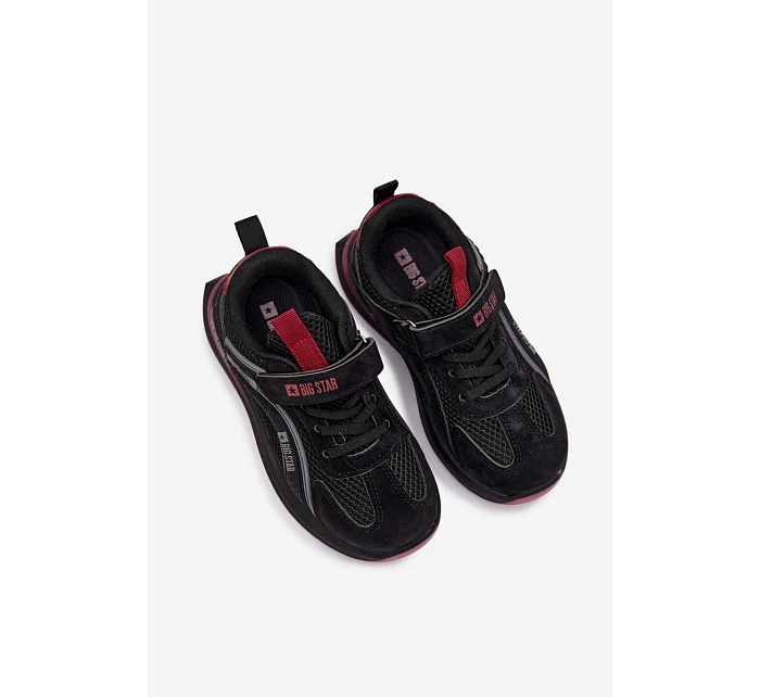 Dětské sportovní boty Big Star TT374152 HI-POLY SYSTEM Černo-vínové