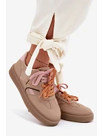 Dámské Tenisky S Světle Hnědé model 22095307 - Boto Dámské Tenisky S Světle Hnědé model 22095307 - Boto