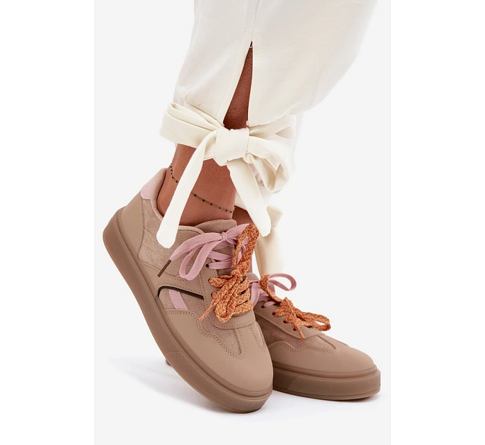 Dámské Tenisky S Světle Hnědé model 22095307 - Boto Dámské Tenisky S Světle Hnědé model 22095307 - Boto