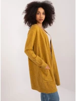 Sweter PM SW model 21302236 ciemny żółty - FPrice Sweter PM SW model 21302236 ciemny żółty - FPrice