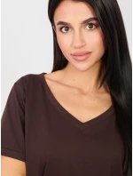 Tričko RV TS A1094.45 tmavohnedé