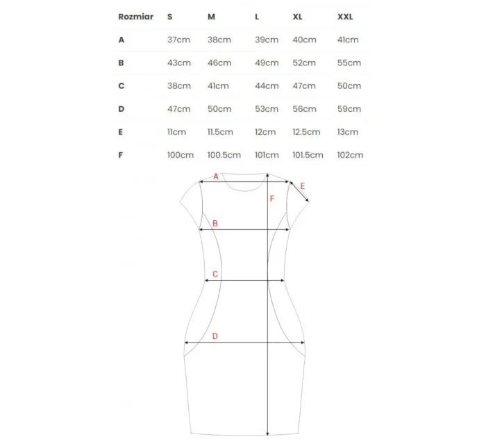 model 18003028 Tužkové šaty s páskem na zavázání červené - STYLOVE