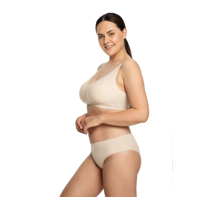 Dámsky športový top Jelly bra comfort beige - JULIMEX Dámsky športový top Jelly bra comfort beige - JULIMEX