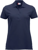 Clique Classic Marion S/S Dámske polo tričko z hrubej bavlny 67.8246 tmavomodrá