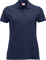 Clique Classic Marion S/S Dámske polo tričko z hrubej bavlny 67.8246 tmavomodrá