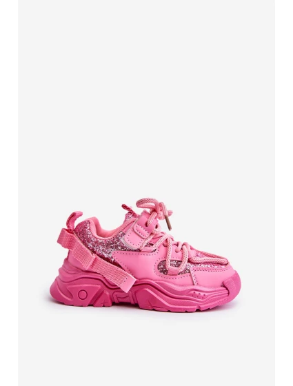 Dětské tenisky flitry růžové model 21673657 - Boto Dětské tenisky flitry růžové model 21673657 - Boto