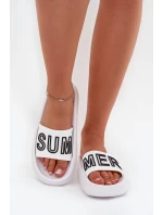 Dámské Pantofle Na Silné Podešvi SUMMER Bílé model 21704122 - VINCEZA