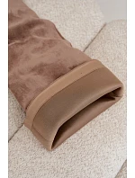 Dámske čižmy na podpätku Khaki Corly