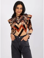 Blúzka DHJ BZ 6533C 1.81P čierna a béžová Blúzka DHJ BZ 6533C 1.81P čierna a béžová