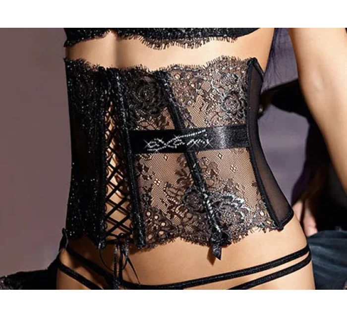 Podväzkový pás Carmen V-3002 čierna - Axami