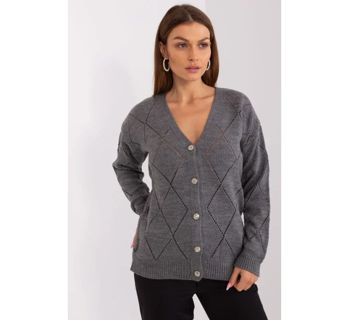 Sveter na gombíky model 208633 Rue Paris Sveter na gombíky model 208633 Rue Paris