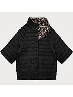 Dámska plus size bunda Goodlookin 3/4 rukáv čierna/panther (M6-6308-1) Dámska plus size bunda Goodlookin 3/4 rukáv čierna/panther (M6-6308-1)