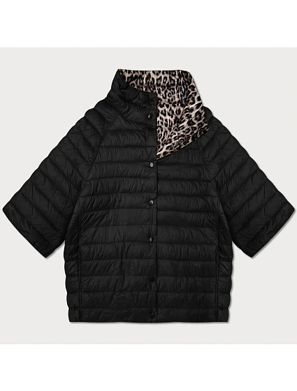 Dámska plus size bunda Goodlookin 3/4 rukáv čierna/panther (M6-6308-1)