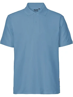O Pánské piqué polo z bio bavlny dusty indigo model 22503749 - Neutral