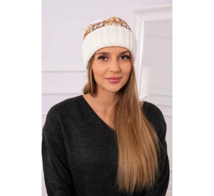 Dámská čepice Iris model 18751797 ecru - K-Fashion