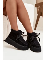 Dámské sněhule na platformě s kožíškem Černé model 21709544 - Boto Dámské sněhule na platformě s kožíškem Černé model 21709544 - Boto