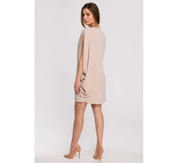 S262 Vrstvené šaty - béžové S262 Vrstvené šaty - béžové