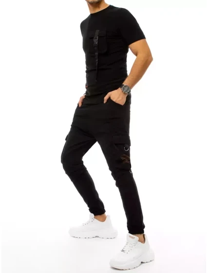 Pánské černé tepláky Dstreet model 21962931 - FashionStreet Pánské černé tepláky Dstreet model 21962931 - FashionStreet