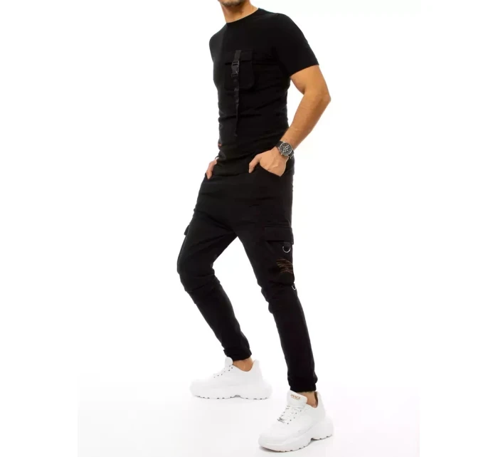 Pánské černé tepláky Dstreet model 21962931 - FashionStreet Pánské černé tepláky Dstreet model 21962931 - FashionStreet