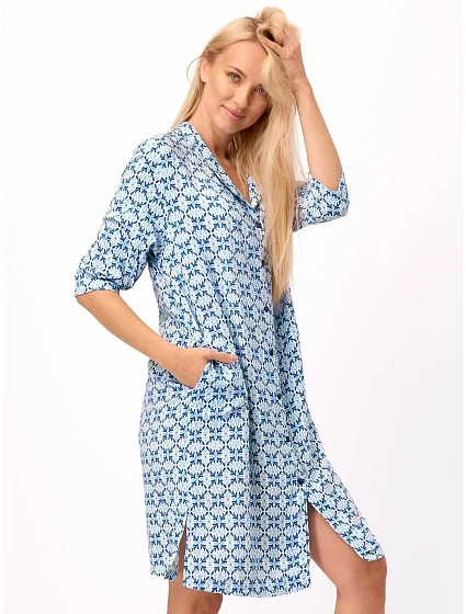 Košile Key LND 721 B25 Viskóza 3/4 S-XL rozepínací