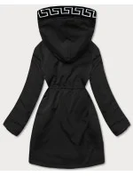 Černá dámská bunda s kožešinovou podšívkou model 21345464 - S'WEST