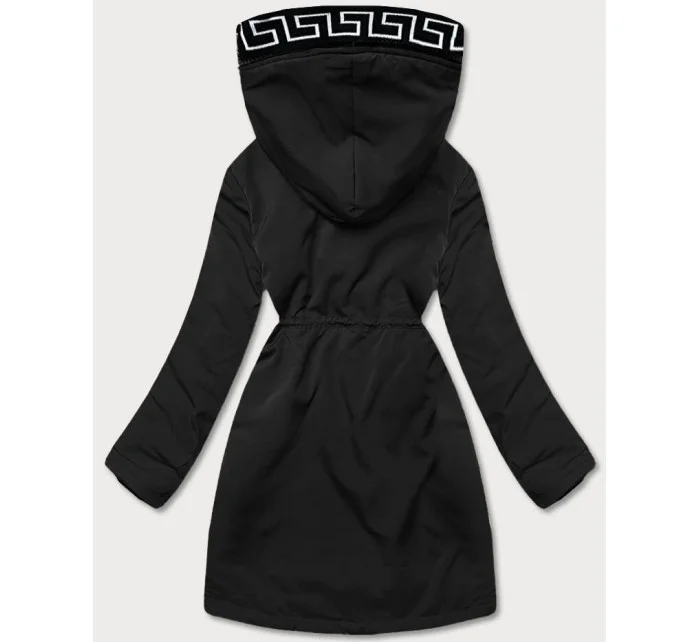 Černá dámská bunda s kožešinovou podšívkou model 21345464 - S'WEST