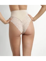 Dámská krajková tanga s vysokým pasem model 21738300 THONG  tělová - DIM